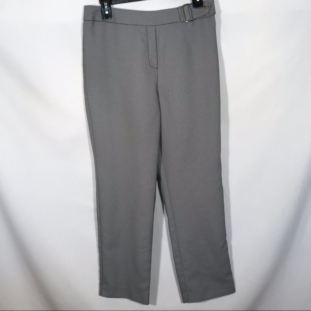 Andrew Marc Blk/Wht Dress Ankle Pants Petite PM